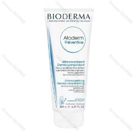 Bioderma Atoderm Preventive Подхранващ крем-превенция, 200 мл