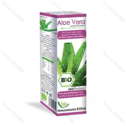 AboPharma / АбоФарма, Био сок от Алое Вера - 99.8%, 330 мл.