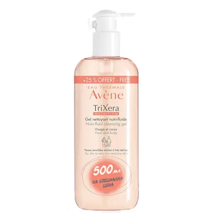 AVENE TriXera NUTRITION Нутри-флуиден почистващ гел 500мл.