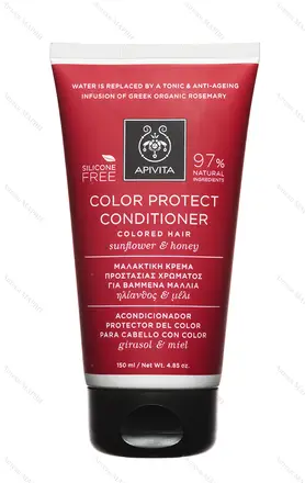 APIVITA Color Protect, Балсам за боядисана коса - с мед и слънчоглед, 150 мл.