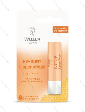 WELEDA Everon, Балсам за устни - овлажнява и защитава, 4.8 гр.