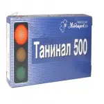 ТАНИНАЛ, при диария, 500 мг, 20 табл.