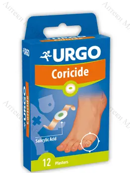 URGO Coricide / УРГО, Пластир при мазоли и кокоши трън, 12 бр.