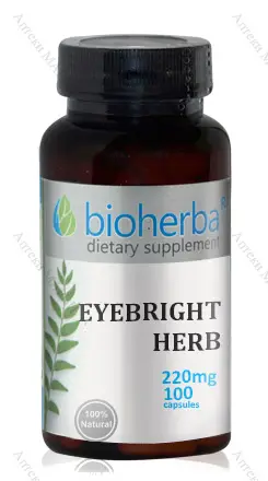 Bioherba, Очанка - за здравето на очите, 220 мг., 100 капс.
