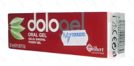 Dologel / Дологел, Масажен гел за венци - екстракти от лайка, валериана и прополис, 25 мл.