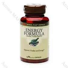 GNC Herbal Plus Energy Formula / Формула за енергия и тонус - Подобрява умствената и физическата активност - 100 капсули