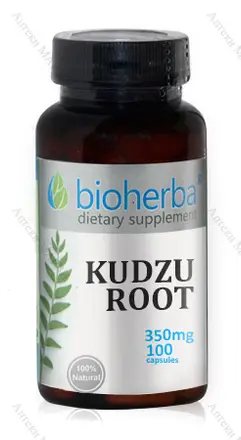 Bioherba, Кудзу корен - за сърдечно-съдовата система и черния дроб, 350 мг., 100 капс.