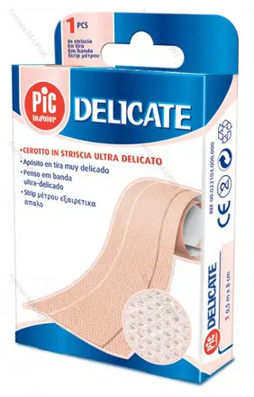 PiC Delicate, Пластир Деликат /лента/ - 8 х 50 см, 1 бр.