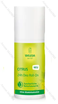 WELEDA Рол-он против изпотяване 24 ч. (цитрус) 50 мл.