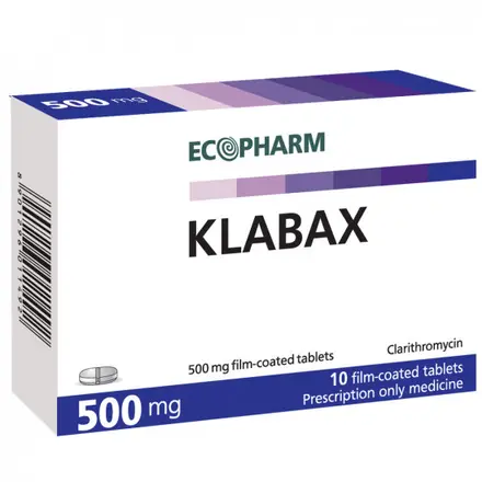 КЛАБАКС табл 500 мг х 10 бр