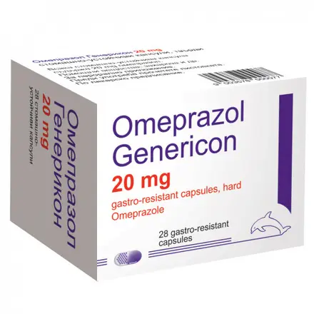 ОМЕПРАЗОЛ капс.20 х 28 Genericon