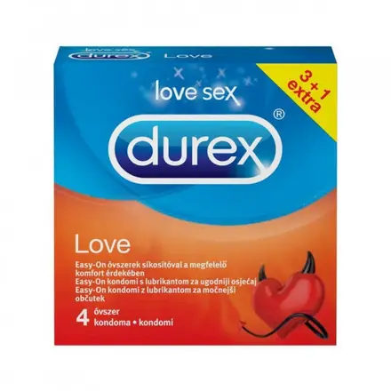 ПРЕЗЕРВАТИВИ DUREX LOVE x 4 бр