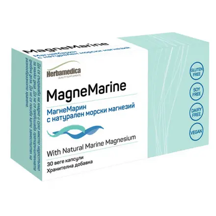МАГНЕ МАРИН /НАТУРАЛЕН МОРСКИ МАГНЕЗИЙ/капс 350 мг х 30 бр