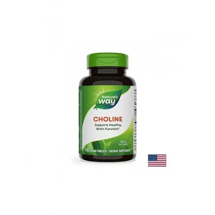 Choline/ Холин 500 mg х 100 таблетки Nature’s Way