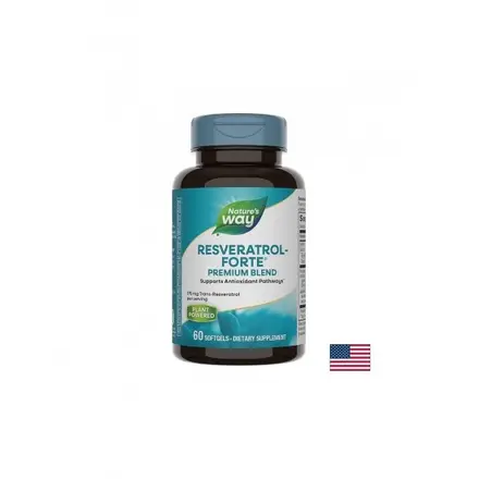 Resveratrol forte - Ресвератрол форте 450 mg, 60 софтгел капсули Nature’s Way