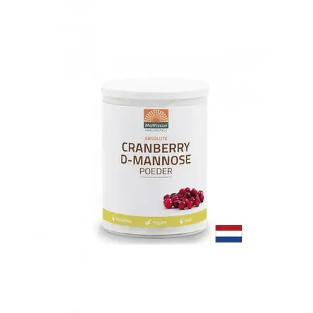 Уринарен тракт - Червена Боровинка + D-Маноза, 100 g прах Mattisson Healthstyle