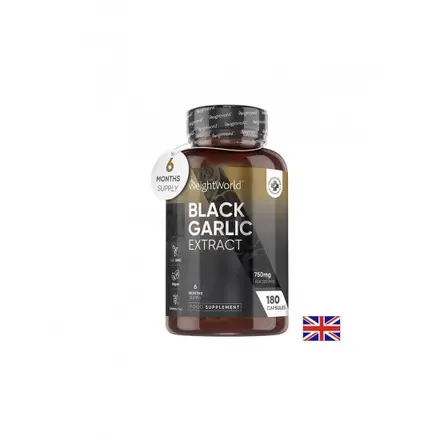Здраве за сърцето - Черен чесън 750 mg, 180 капсули - Black Garlic