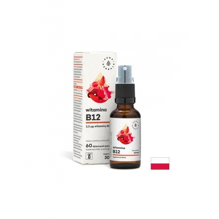 Нервна система - Витамин В12 (цианокобаламин), орален спрей 30 ml Aura Herbals