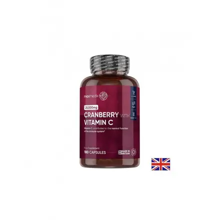 Уринарно здраве - Червена боровинка 500 mg + Витамин С 100 mg, 180 капсули