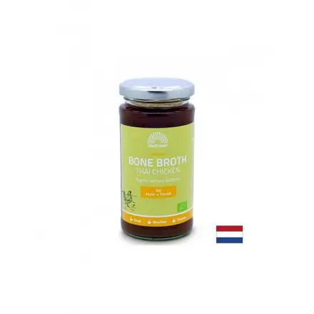 Пилешки костен бульон - био - Със зеленчуци, подправки и сол, 240 ml