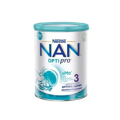 NESTLE NAN 3 OPTIPRO / НЕСТЛЕ НАН 3 ОПТИПРО МЛЯКО ЗА КЪРМАЧЕТА 800ГР