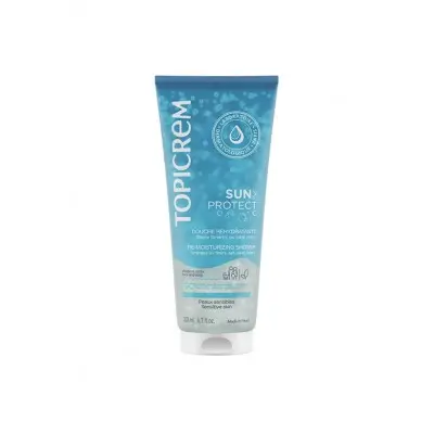 TOPICREM SUN PROTECT RE-MOISTURIZING SHOWER / ИЗМИВЕН ДУШ-ГЕЛ ЗА СЛЕД СЛЪНЦЕ / ЗА ЛИЦЕ И ТЯЛО (ЗА НОРМАЛНА И/ИЛИ ЧУВСТВИТЕЛНА КОЖА) 200МЛ