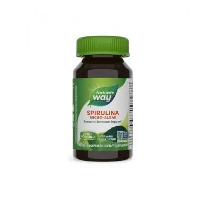 NATURE'S WAY SPIRULINA MICRO-ALGAE / СПИРУЛИНА (МИКРО-ВОДОРАСЛИ) 380МГ КАПС. Х100