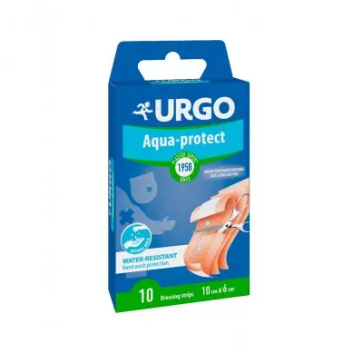 URGO AQUA-PROTECTED WASHABLE PLASTER / УРГО ВОДОУСТОЙЧИВ МИЕЩ СЕ ПЛАСТИР 10СМ / 6СМ БР. X10