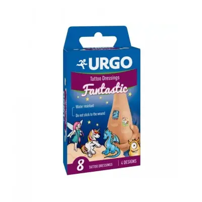 URGO TATTOO FANTASTIC PLASTERS FOR KIDS / УРГО ФАНТАСТИЧНИ ТАТУ ЛЕПЕНКИ ЗА ДЕЦА БР. X8