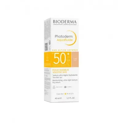 BIODERMA PHOTODERM TINTED AQUAFLUID FOR SENSITIVE SKIN SPF50+ LIGHT / БИОДЕРМА ФОТОДЕРМ ТОНИРАН АКВАФЛУИД ЗА ЧУВСТВИТЕЛНА КОЖА SPF50+ СВЕТЪЛ ЦВЯТ 40МЛ