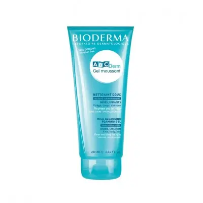 BIODERMA ABC DERM MOUSSANT MILD FOAMING CLEANSER / БИОДЕРМА AБЦ ДERM МУСАНТ МЕК ИЗМИВАЩ ГЕЛ 200МЛ