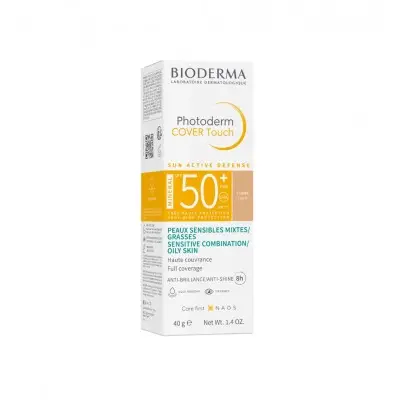BIODERMA PHOTODERM SPF50+ COVER TOUCH LIGHT COLOR / БИОДЕРМА ФОТОДЕРМ КАВЪР ТЪЧ SPF50+ СВЕТЪЛ ЦВЯТ 40Г