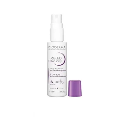 BIODERMA CICABIO DRYING SPRAY FOR WEEKENED AND IRRITATED SKIN / БИОДЕРМА ЦИКАБИО ИЗСУШАВАЩ ЛОСИОН-СПРЕЙ 40МЛ