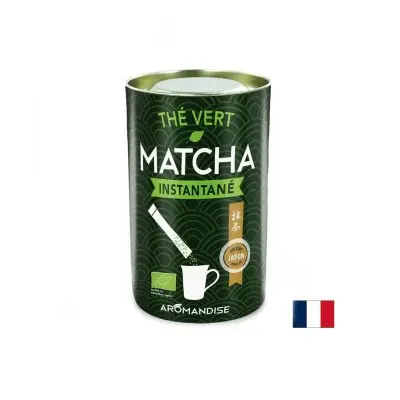 AROMANDISE THÉ VERT MATCHA INSTANTANÉ / АРОМАНДИСЕ РАЗТВОРИМ ЗЕЛЕН ЧАЙ МАТЧА ПАКЕТЧЕТА Х 25