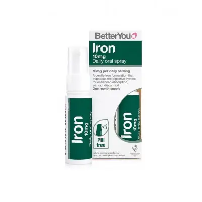 BETTER YOU IRON 10MG DAILY ORAL SPRAY / БЕТЪР Ю ЖЕЛЯЗО 10МГ ОРАЛЕН СПРЕЙ 25МЛ