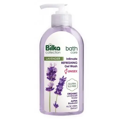 BILKA COLLECTION / INTIMO CARE LAVANDER / ОСВЕЖАВАЩ ИНТИМЕН ГЕЛ С ОРГАНИК ЛАВАНДУЛОВА ВОДА 200МЛ