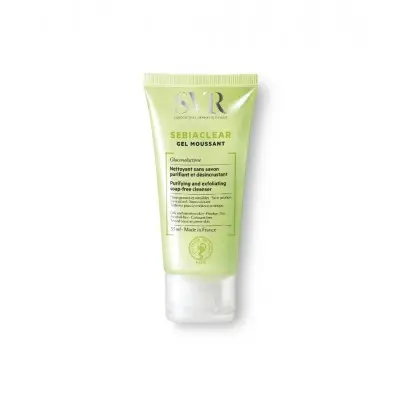 SVR SEBIACLEAR GEL MOUSSANT / СВР СЕБИАКЛИЪР ИЗМИВНА ГЕЛ-ПЯНА ЗА ЛИЦЕ ЗА МАЗНА КОЖА 55МЛ