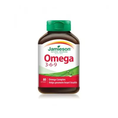 JAMIESON OMEGA 3-6-9 / ДЖЕЙМИСЪН ОМЕГА БИОКОМПЛЕКС 3-6-9 КАПС. X80