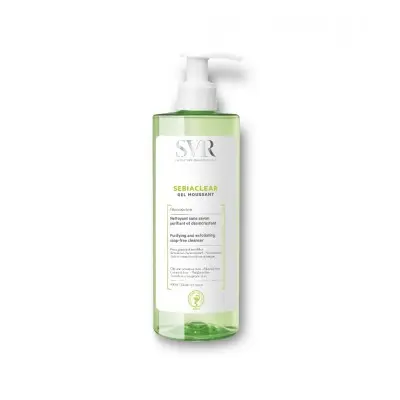 SVR SEBIACLEAR GEL MOUSSANT / СВР СЕБИАКЛИЪР ИЗМИВНА ГЕЛ-ПЯНА ЗА ЛИЦЕ ЗА МАЗНА КОЖА 400МЛ
