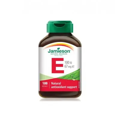 JAMIESON VITAMIN E / ДЖЕЙМИСЪН ВИТАМИН Е 100IU КАПС. X100