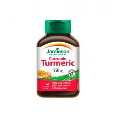 JAMIESON CURCUMIN TURMERIC / ДЖЕЙМИСЪН КУРКУМА ВЕГАН 550МГ КАПС. X 60