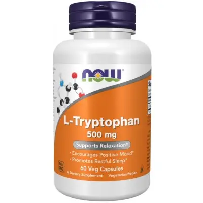 NOW FOODS L-TRYPTOPHAN 500МГ КАПС. X60