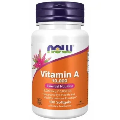 NOW FOODS ВИТАМИН A 10,000 IU ДРАЖЕТА X100