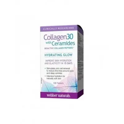 WEBBER NATURALS COLLAGEN 30 / КОЛАГЕН + СЕРАМИДИ ТАБЛ. Х 120