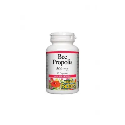 NATURAL FACTORS BEE PROPOLIS / ПРОПОЛИС 500МГ КАПС. Х90