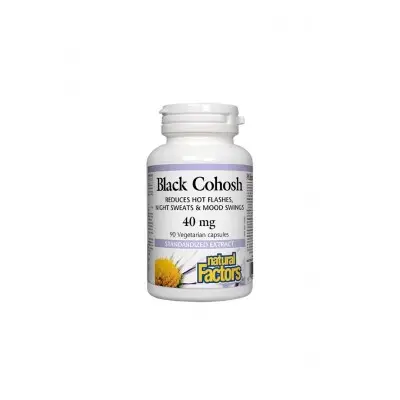 NATURAL FACTORS BLACK COHOSH / ГРОЗДОВИДЕН РЕСНИК 40МГ КАПС. Х90
