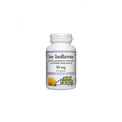 NATURAL FACTORS SOY ISOFLAVONE / СОЯ ИЗОФЛАВОНИ КОМПЛЕКС 50МГ КАПС. Х60