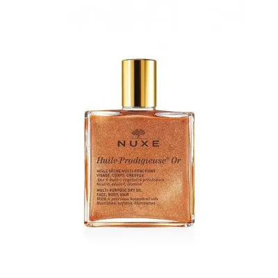 NUXE HUILE PRODIGIEUSE OR MULTI-USAGE DRY OIL / НУКС ПРОДИЖЬОЗ ОР МУЛТИФУНКЦИОНАЛНО СУХО ОЛИО СЪС ЗЛАТИСТИ ЧАСТИЦИ ЗА ЛИЦЕ, КОСА И ТЯЛО 50 МЛ