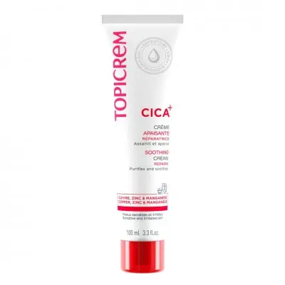 TOPICREM CICA SOOTHING CREAM / РЕГЕНЕРИРАЩ, УСПОКОЯВАЩ И ХИДРАТИРАЩ КРЕМ (ЗА ЧУВСТВИТЕЛНА И РАЗДРАЗНЕНА КОЖА) 100МЛ