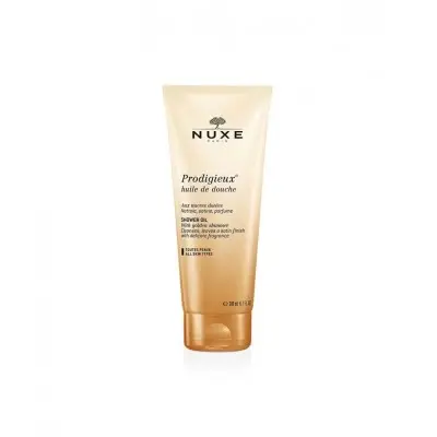 NUXE PRODIGIEUX SHOWER OIL WITH GOLDEN SHIMMER / НУКС ПРОДИЖЬО ИЗМИВАЩО ГЕЛ ОЛИО СЪС ЗЛАТИСТИ ЧАСТИЦИ 200 МЛ